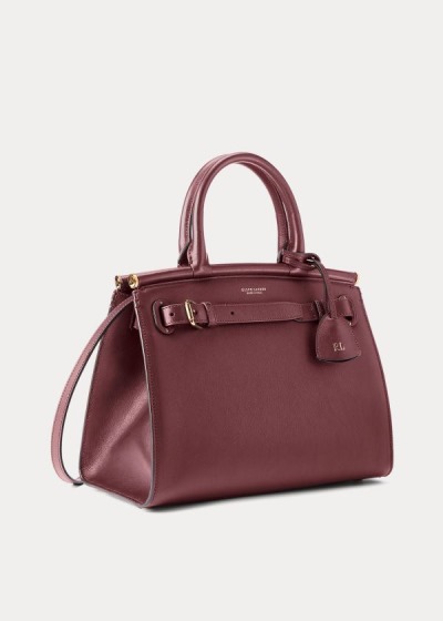 Bolsos De Mano Ralph Lauren Mujer Vino - Calfskin Medium RL50 - WBCNT0294